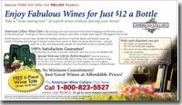 print ad for wines